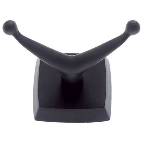 JVJ 29607 Serene Series Matte Black Finish Robe Hook,  Solid Brass
