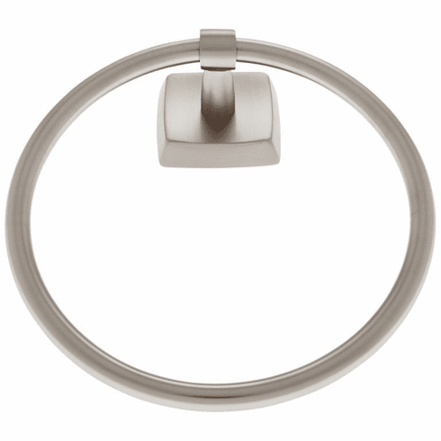 JVJ 29706 Serene Series Satin Nickel Finish Towel Ring,  Solid Brass