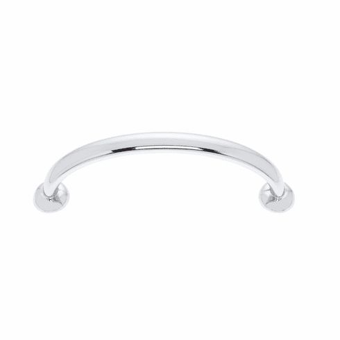 JVJ 30126 Newport Collection Polished Chrome Finish 96 mm c/c Traditional Pull with Round Feet