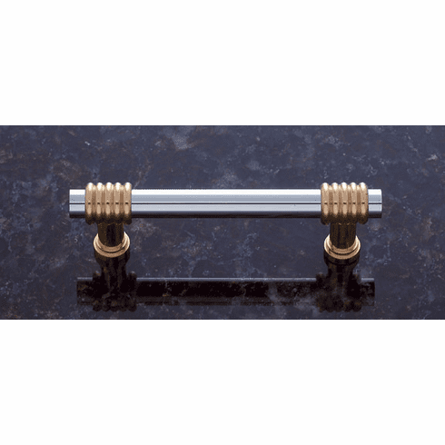JVJ 30136 Split Finish 3� C/C Ribbed Pull, Composition Solid Brass