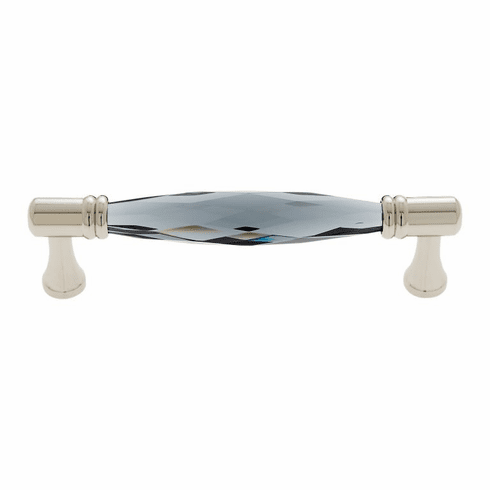 JVJ 30714-D 96 mm Faceted Smoked Pull Polished Nickel