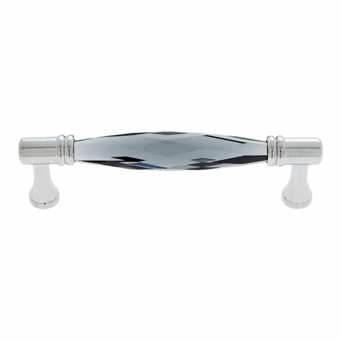 JVJ 30726-D 96 mm Faceted Smoked Pull Polished Chrome