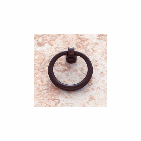 JVJ 31012 Classic Collection Old World Bronze Finish 1-1/2” Diameter Ring Pull, Solid Brass