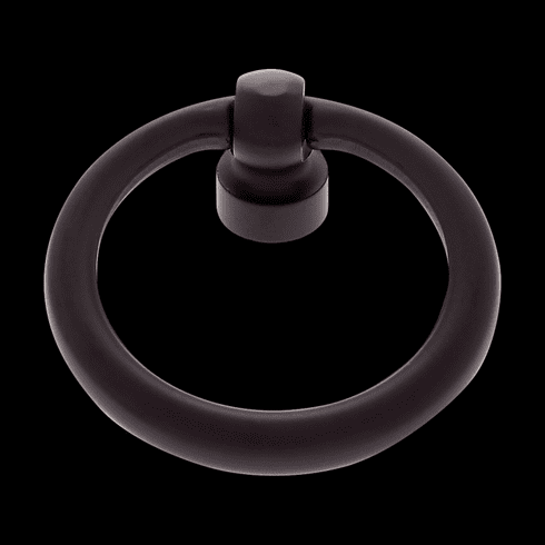 JVJ 31014 Classic Collection Matte Black Finish 1-1/2 Diameter Ring Pull,  Solid Brass