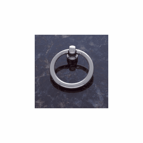 JVJ 31046 Classic Collection Satin Nickel Finish 1-1/2” Diameter Ring Pull, Solid Brass