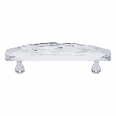 JVJ 31526-D 96 mm Wide Crystal Pull Polished Chrome
