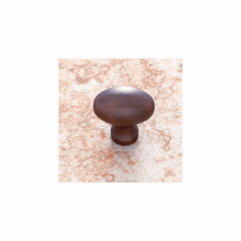JVJ 32312 Classic Collection Old World Bronze Finish 1-3/16" X 3/4" Football Knob, Solid Brass