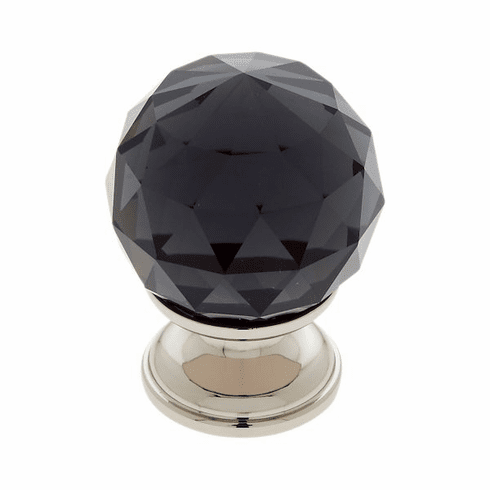 JVJ 32914-D 30 mm Round Faceted Knob Polished Nickel