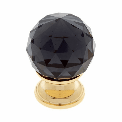 JVJ 32924-D 30 mm Round Faceted Knob 24k Gold