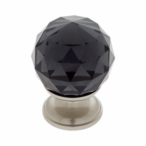 JVJ 32946-D 30 mm Round Faceted Knob Satin Nickel