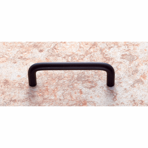 JVJ 33214 Matte Black Finish 3 C/C Wire Pull, Composition Solid Brass