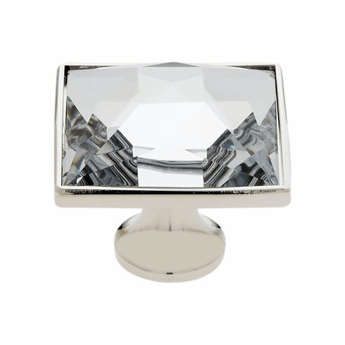 JVJ 33814-D 35 mm Square Knob Polished Nickel