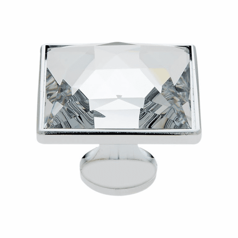 JVJ 33826-D 35 mm Square Knob Polished Chrome