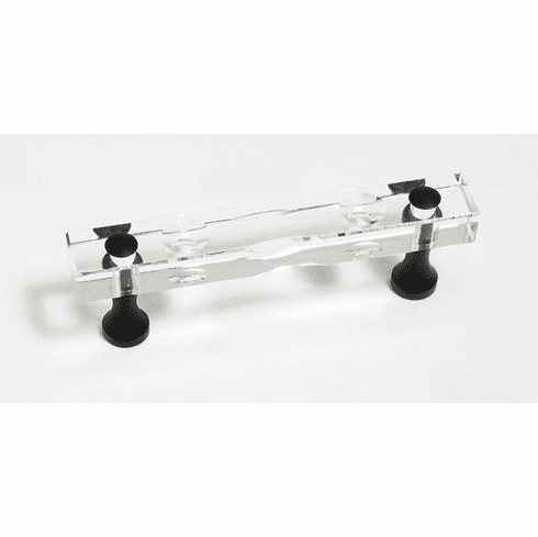 JVJ 34020 Pure Elegance Collection Oil Rubbed Bronze Finish 3" C/C Routered 31% Leaded Crystal Pull, Composition Solid Brass, Retired Item