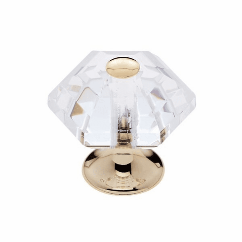 JVJ 34224-D 30 mm 6-Sided Crystal Knob 24k Gold