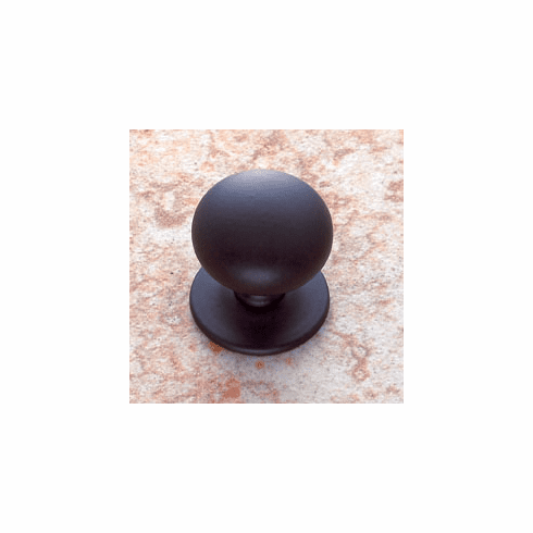 JVJ 34420 Classic Collection Oil Rubbed Bronze Finish 1-1/4” Plymouth Knob w/ Back Plate, Solid Brass