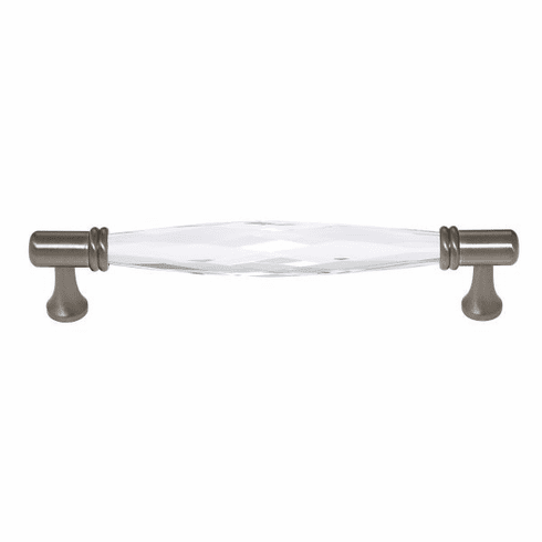 JVJ 34846-D 160 mm Faceted Crystal Pull Satin Nickel