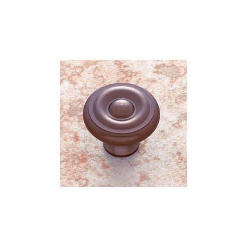 JVJ 34912 Classic Collection Old World Bronze Finish 1-1/2” Georgian Knob, Solid Brass