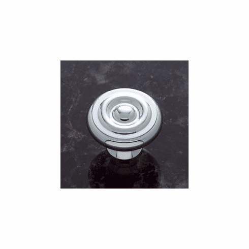 JVJ 34926 Classic Collection Polished Chrome Finish 1-1/2” Georgian Knob, Solid Brass