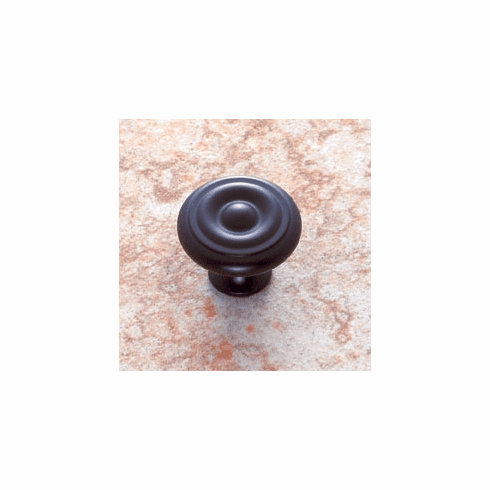 JVJ 35020 Classic Collection Oil Rubbed Bronze Finish 1-1/4” Georgian Knob, Solid Brass