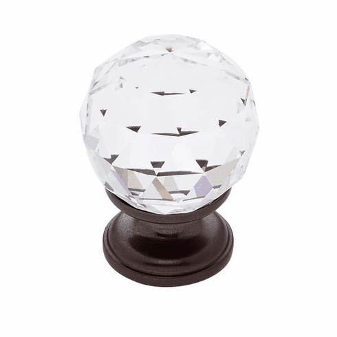 JVJ 35212-D 30 mm Round Faceted Knob Old World Bronze