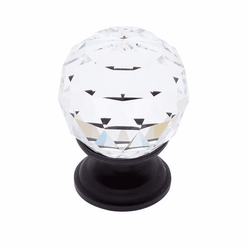 JVJ 35220-D 30 mm Round Faceted Knob Oil Rubbed Bronze