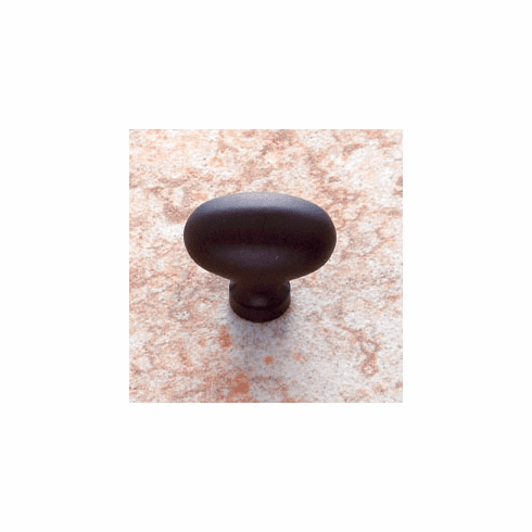JVJ 35320 Classic Collection Oil Rubbed Bronze Finish 1-5/16" X 13/16" Large Football Knob, Solid Brass