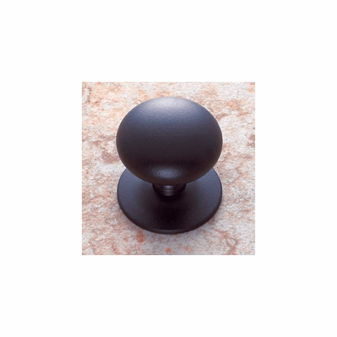 JVJ 35420 Classic Collection Oil Rubbed Bronze Finish 1-1/2” Plymouth Knob w/Back Plate, Solid Brass
