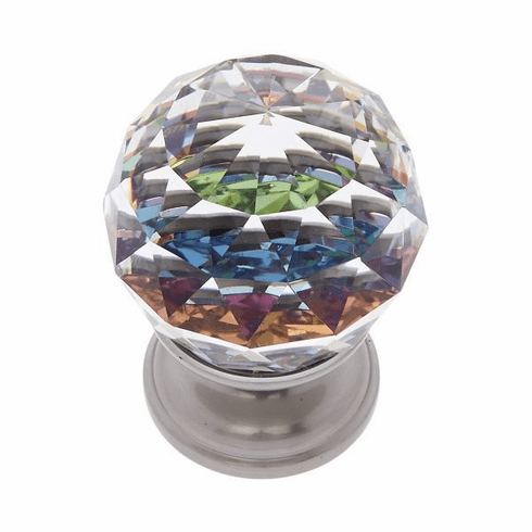 JVJ 35646-D 30 mm Round Prism Knob Satin Nickel