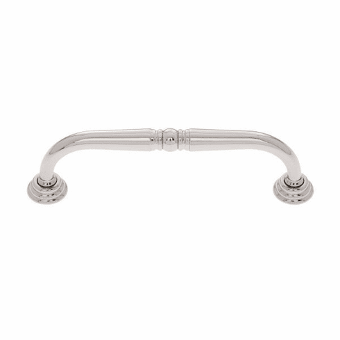 JVJ 36116 Colonial Collection Polished Nickel Finish 96 mm c/c Colonial Pull with Rosettes