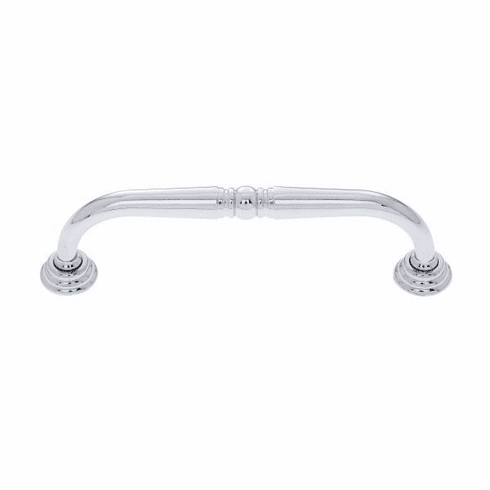 JVJ 36126 Colonial Collection Polished Chrome Finish 96 mm c/c Colonial Pull with Rosettes