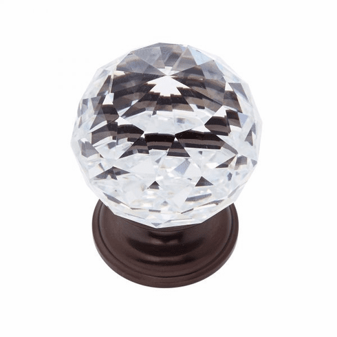JVJ 36212-D 40 mm Round Faceted Knob Old World Bronze