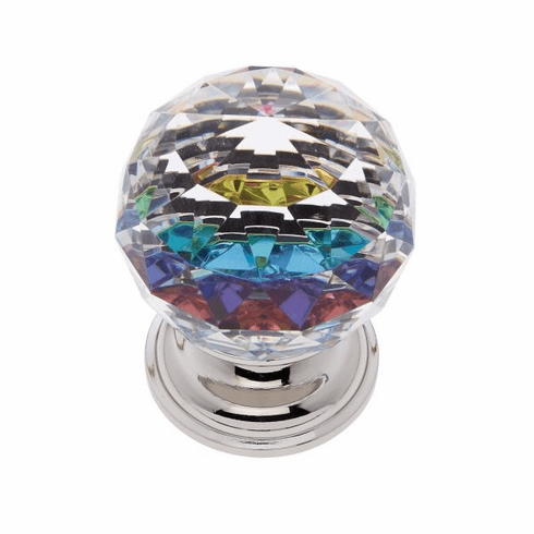 JVJ 36414-D 40 mm Round Prism Knob Polished Nickel