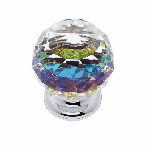 JVJ 36426-D 40 mm Round Prism Knob Polished Chrome