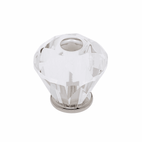 JVJ 36514-D 30 mm Diamond Cut Knob Polished Nickel