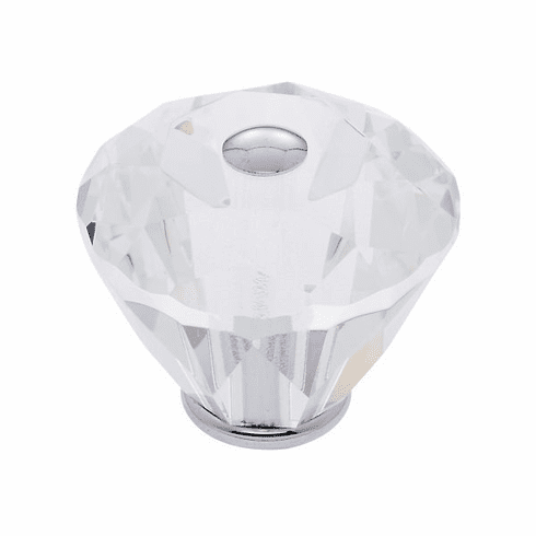 JVJ 36726-D 40 mm Diamond Cut Knob Polished Chrome