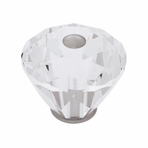 JVJ 36746-D 40 mm Diamond Cut Knob Satin Nickel