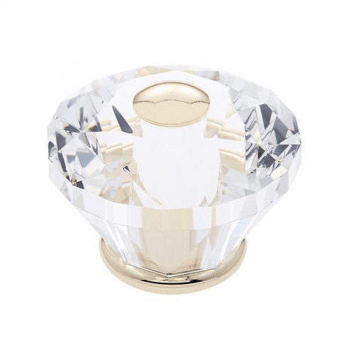 JVJ 36824-D 60 mm Diamond Cut Knob 24k Gold