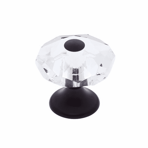 JVJ 36920-D 28 mm 8-Sided Crystal Knob Oil Rubbed Bronze