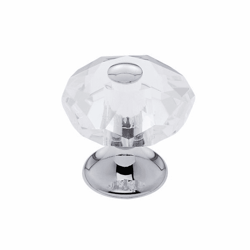 JVJ 36926-D 28 mm 8-Sided Crystal Knob Polished Chrome