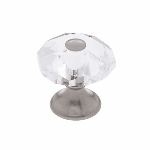 JVJ 36946-D 28 mm 8-Sided Crystal Knob Satin Nickel