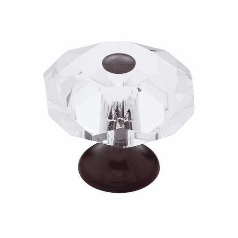 JVJ 37312-D 35 mm 8-Sided Crystal Knob Old World Bronze