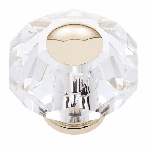 JVJ 37524-D 60 mm 8-Sided Crystal Knob 24k Gold
