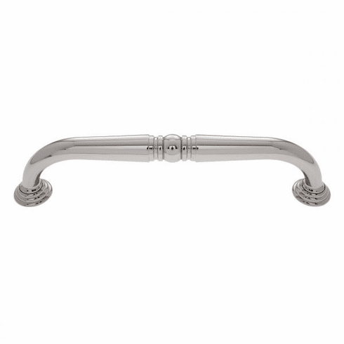 JVJ 37916 Colonial Collection Polished Nickel Finish 12" c/c Colonial Refrigerator Pull with Rosettes