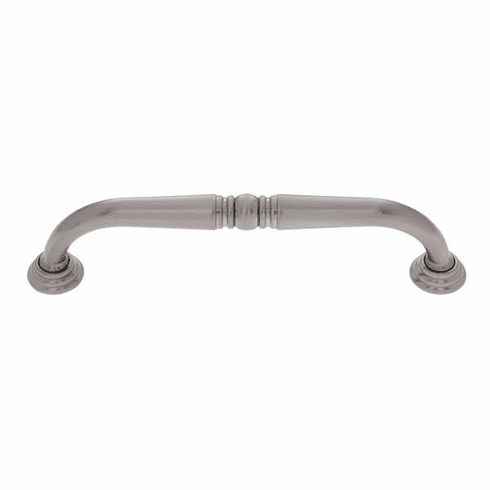 JVJ 38146 Colonial Collection Satin Nickel Finish 6" c/c Colonial Refrigerator Pull with Rosettes