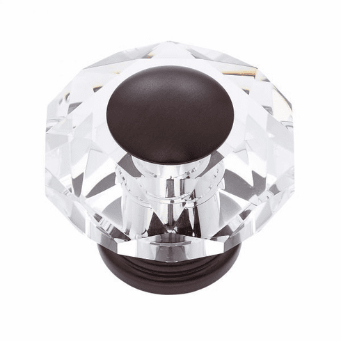 JVJ 38212-D 50 mm 8-Sided Crystal Knob Old World Bronze