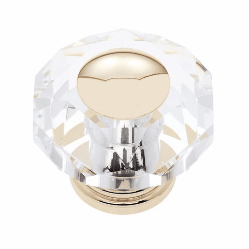 JVJ 38224-D 50 mm 8-Sided Crystal Knob 24k Gold
