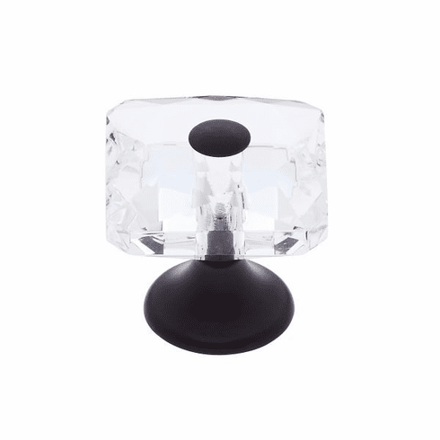 JVJ 38320-D 28 mm Square Crystal Knob Oil Rubbed Bronze