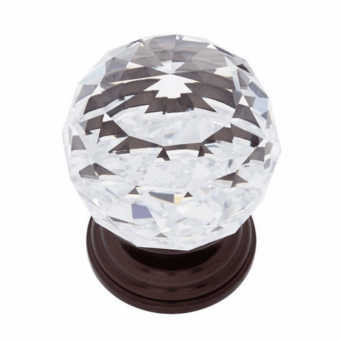 JVJ 38812-D 50 mm Round Crystal Knob Old World Bronze