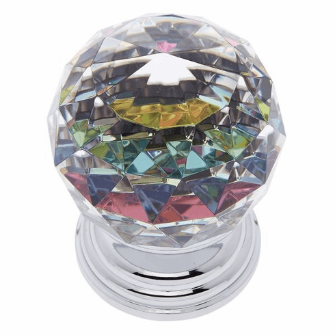 JVJ 38926-D 50 mm Round Prism Knob Polished Chrome